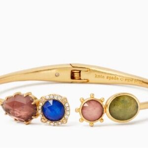 Kate Spade Gold Bracelet with Colorful Stones